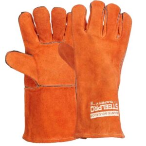 GUANTE SOLDADOR CARNAZA NARANJA S/R 670009 300850670009 STEELPRO